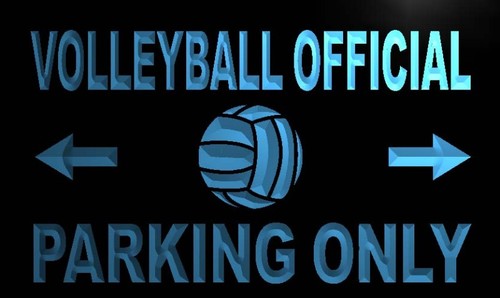 Volleyball Official Parking Only Neon Light Sign